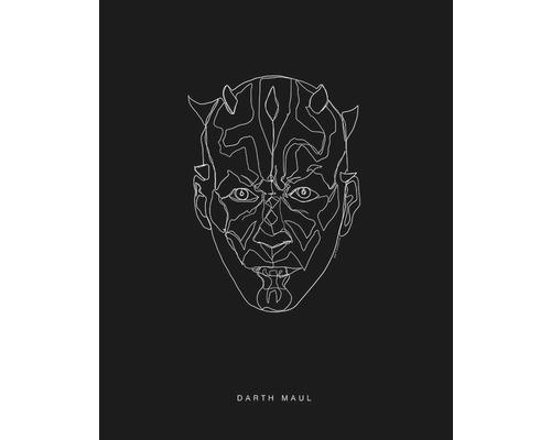 Poster SW Lines Dark Side Maul 40x50 cm