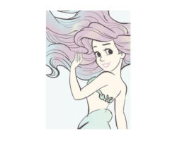 Poster Ariel Aquarell 30x40 cm