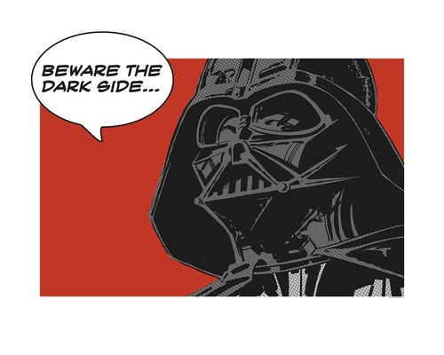 Poster SW Classic Comic Quote Vader 70x50 cm