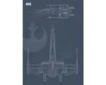 Hornbach Poster SW Blueprint X-Wing 50x70 cm