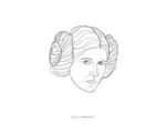 Hornbach Poster SW Classic Force Faces Leia 30x40 cm