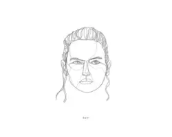 Poster SW Classic Force Faces Rey 50x70 cm