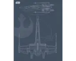 Hornbach Poster SW Blueprint X-Wing 40x50 cm