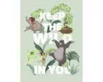 Hornbach Poster Jungle Book Keep the Wild 30x40 cm