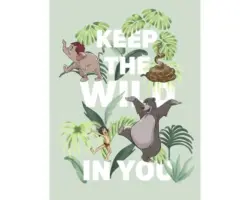 Poster Jungle Book Keep the Wild 30x40 cm