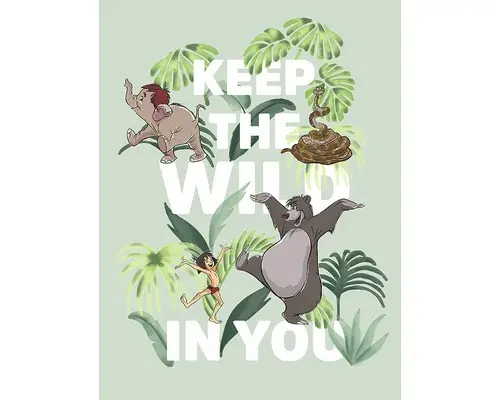 Poster Jungle Book Keep the Wild 30x40 cm