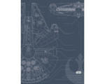 Hornbach Poster SW Blueprint Falcon 30x40 cm