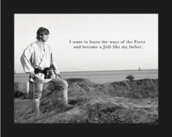 Poster SW Classic Luke Quote 50x40 cm