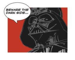 Poster SW Classic Comic Quote Vader 50x40 cm