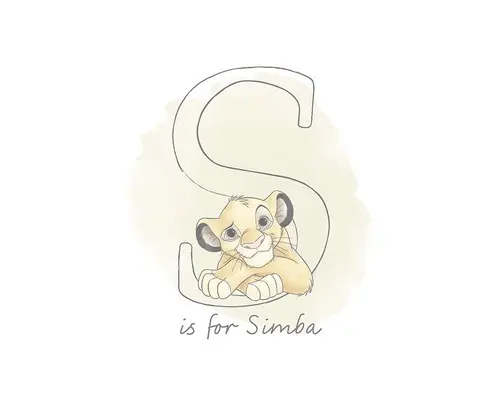 Poster S like Simba 40x50 cm