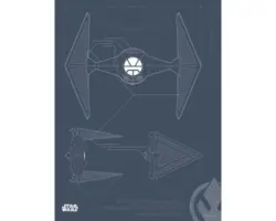 Poster SW Blueprint Sith TIE-Fighter 30x40 cm