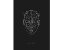Poster SW Lines Dark Side Maul 50x70 cm
