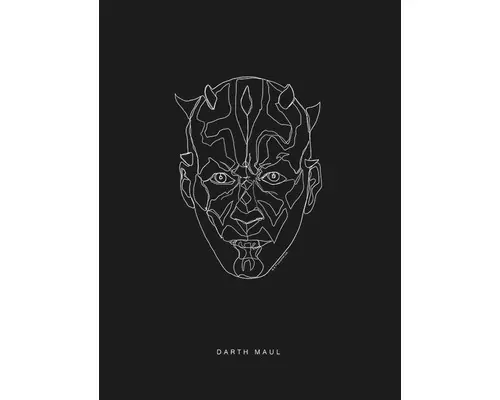 Poster SW Lines Dark Side Maul 30x40 cm