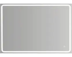 LED-Lichtspiegel Focco MIA eckig 120x80 cm