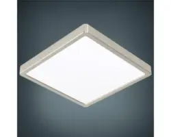 LED Deckenleuchte Fueva 1 285 x 285 x 28 mm 1-flammig 20 W 2200 lm 4000 K neutralweiß IP 20 nickel-matt