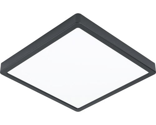 LED Deckenleuchte Fueva 1 300 x 300 x 30 mm 1-flammig 20 W 2200 lm 3000 K warmweiß IP 44 schwarz