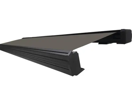 SOLUNA Kassettenmarkise Exquisit 4x3 Stoff Dessin 320925 Gestell DB703 dunkelgrau inkl. Motor und Wandschalter