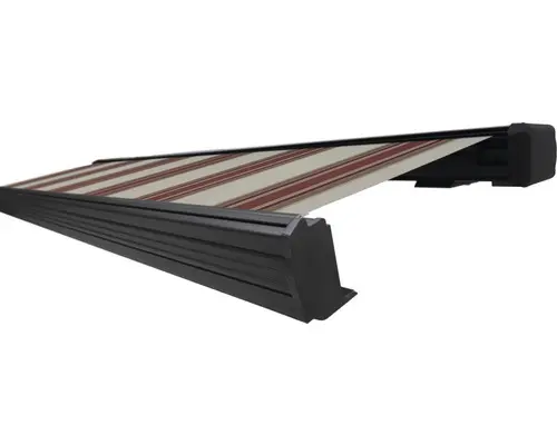 SOLUNA Kassettenmarkise Exquisit 5,5x2,5 Stoff Dessin 8783 Gestell DB703 dunkelgrau Antrieb rechts inkl. Motor und Wandschalter