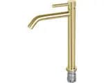 Hornbach Waschtischarmatur Differnz gebogen mit hohem Auslauf 30.414.03 gold matt