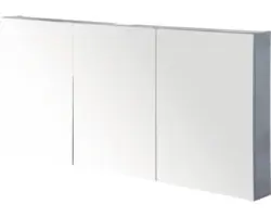 Spiegelschrank Sanox 3-türig 140x13x65 cm Beton anthrazit