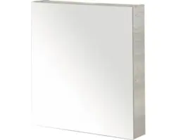 Spiegelschrank Sanox 1-türig 60x13x65 cm Eiche natur mit doppelseitige Spiegeltüre