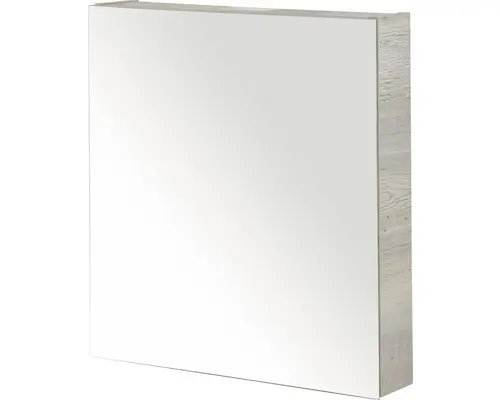 Spiegelschrank Sanox 1-türig 60x13x65 cm Eiche natur mit doppelseitige Spiegeltüre