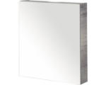 Hornbach Spiegelschrank Sanox 1-türig 60x13x65 cm tabacco mit doppelseitige Spiegeltüre