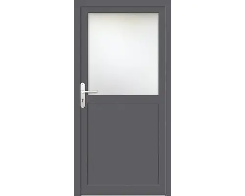 Nebeneingangstür Kunststoff ProM02 980 x 2000 mm weiß/titan DIN Links RC2