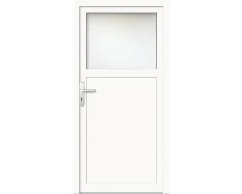 Nebeneingangstür Kunststoff ProM01 980 x 2000 mm weiß/weiß DIN Links RC2