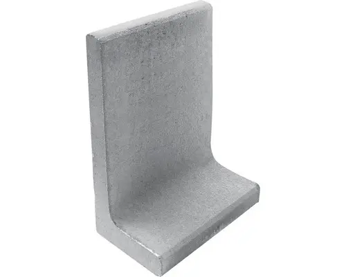 L-Stein Winkelstein grau 50 x 7 x 80 cm = Fußtiefe 50 cm