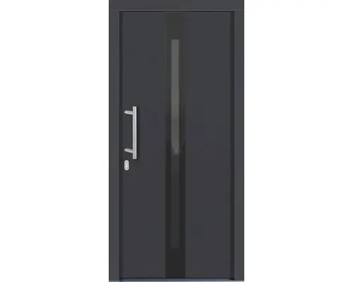 Haustür Lizbona Kiefer lackiert anthrazit 1100x2100 mm DIN links