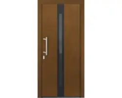 Haustür Lizbona Kiefer lackiert afromosia 1100x2100 mm DIN links