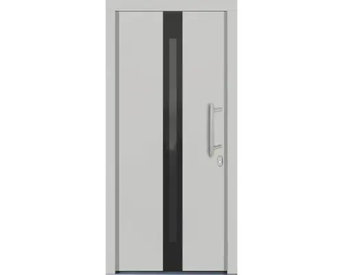 Haustür Lizbona Kiefer lackiert weiß 1100x2100 mm DIN rechts