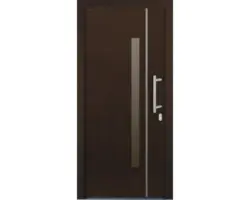 Haustür Silves Kiefer lackiert nussbaum 1100x2100 mm DIN rechts