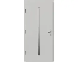 Haustür Lizbona Kiefer lackiert weiß 1100x2100 mm DIN links