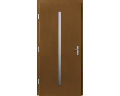 Haustür Lizbona Kiefer lackiert afromosia 1000x2000 mm DIN links