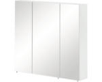 Hornbach Spiegelschrank Möbelpartner Basic 3-türig 70x16x70 cm weiß hochglanz