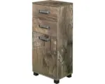 Hornbach Unterschrank Möbelpartner Milan 400 94,8x40,3x32 cm Eiche dunkel