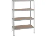 Hornbach Grundregal Schulte Regalwelt grau 1800 x 900 x 400 mm 4 Böden Tragkraft 1000 kg