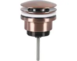 Ablaufventil Differnz Push-Open 1 1/4" rot kupfer