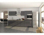 Hornbach Küchenzeile Held Möbel Mailand 617.1.6211 grau/grafit 320 cm inkl. Einbaugeräte