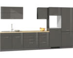 Hornbach Küchenzeile Held Möbel Mailand 627.1.6211 grau/grafit 350 cm
