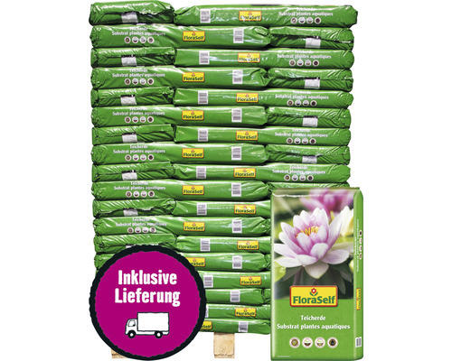 Teicherde FloraSelf Select 54x18 L (= 0,97 m³) Palette inkl. Lieferung