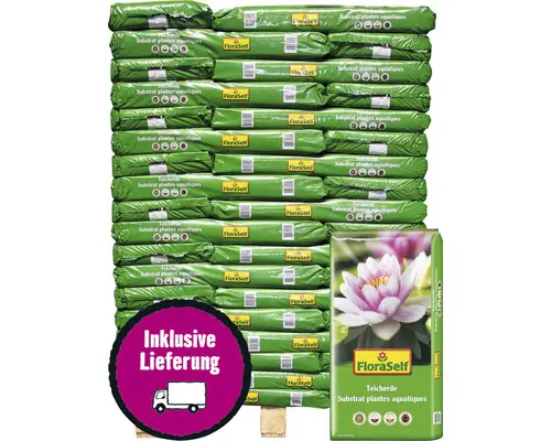 Teicherde FloraSelf Select 54x18 L (= 0,97 m³) Palette inkl. Lieferung