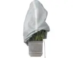 Hornbach Winterschutz-Vlieshaube Videx Winter-Glamour 110x110 cm stein/silber