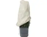 Hornbach Wintervlies-Haube Videx Glamour 110x110 cm beige-gold