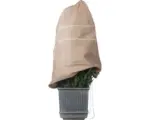 Hornbach Wintervlies-Haube Videx Glamour 110x110 cm braun-creme-gold