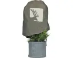Hornbach Wintervlies-Haube Videx Hirschgeweih 110x110 cm cappuccino