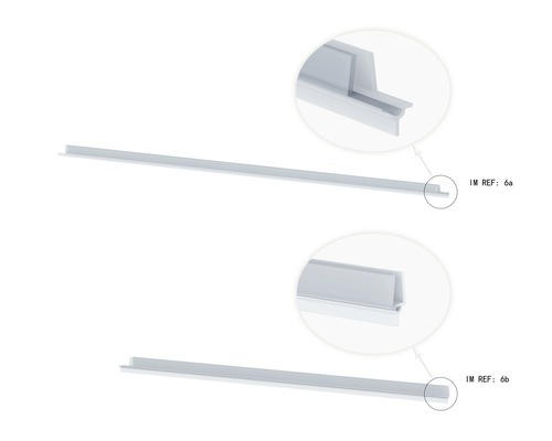 Ersatzdichtung form&style horizontal für Badewannenfaltwand transparent