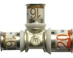 Press-T-Stück Uponor 20x16x16 mm reduziert